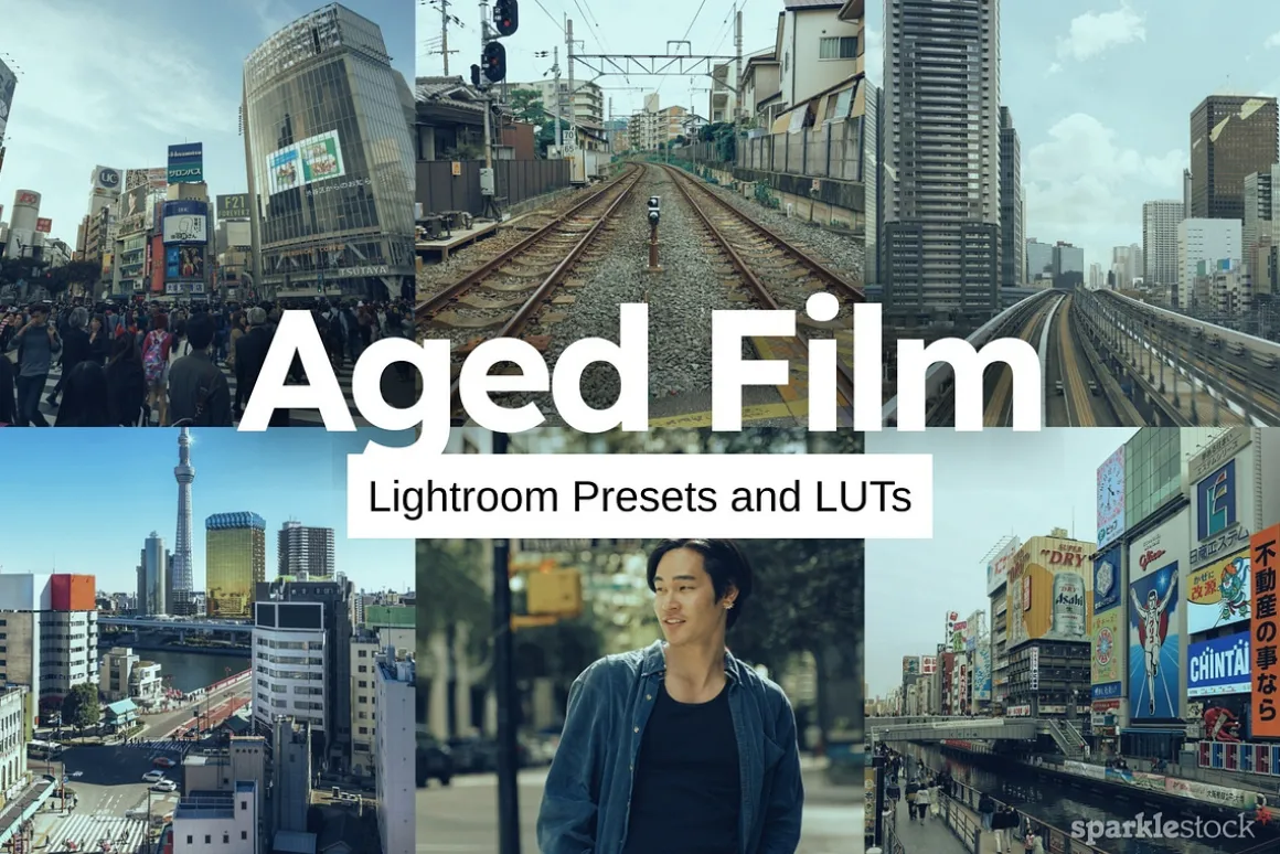 20 Aged Film Lightroom Presets & LUT