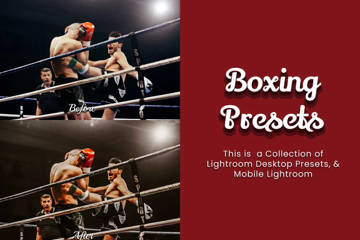 30 Boxing Lightroom Presets Bundle