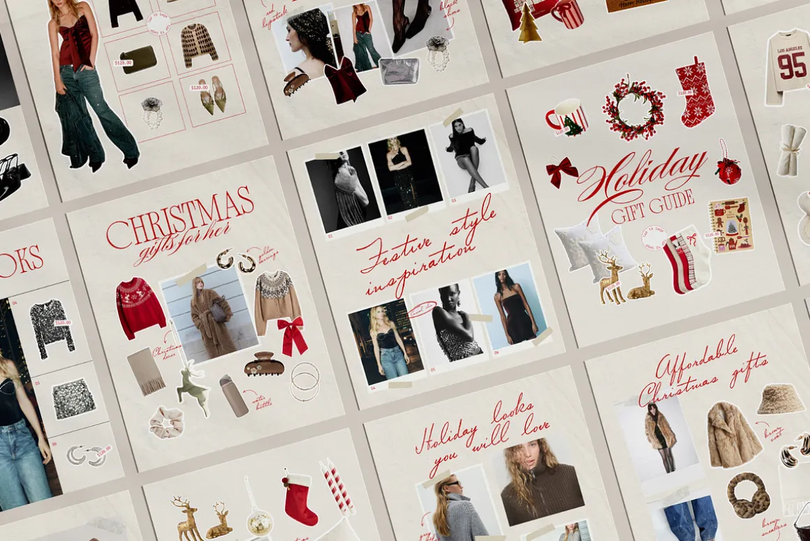 80 Christmas LTK Template Bundle