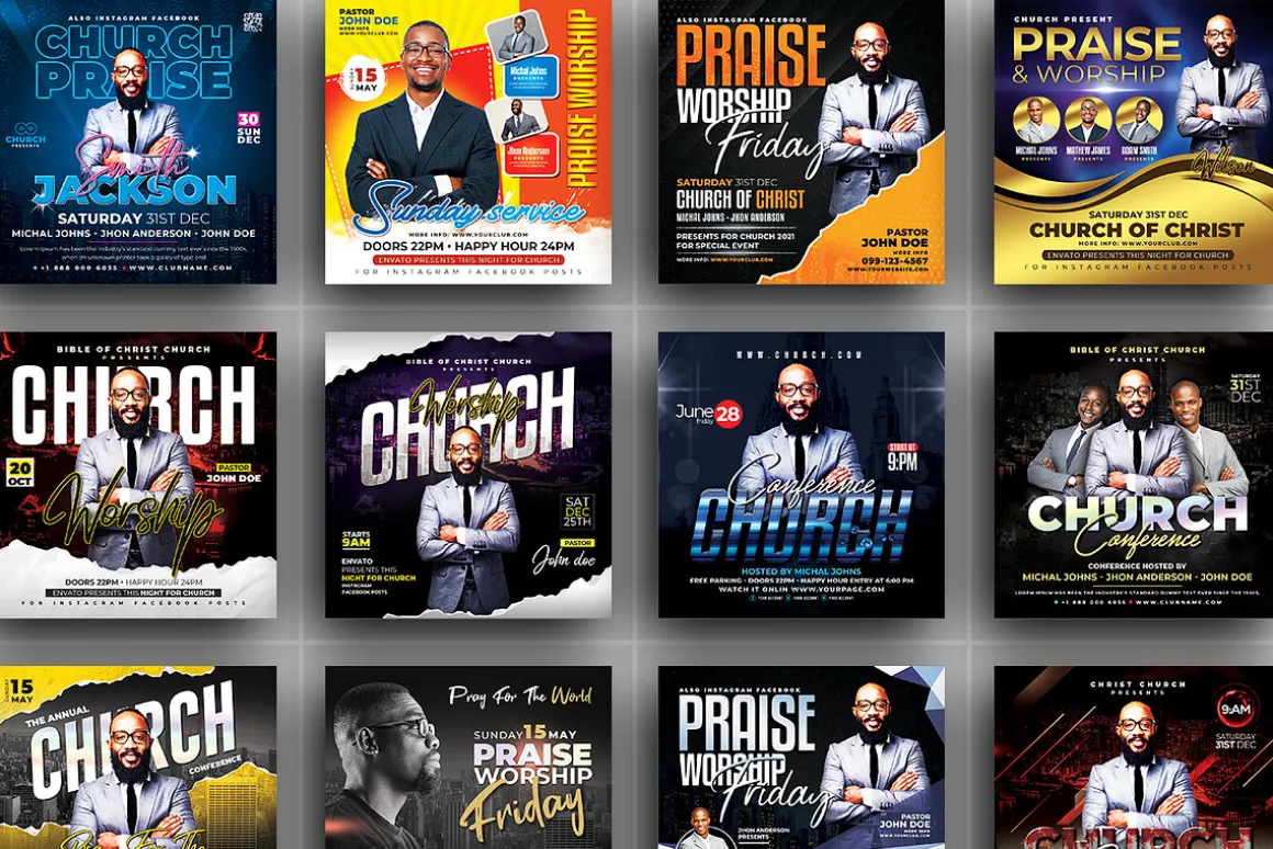 70+ Church Flyers Bundle
