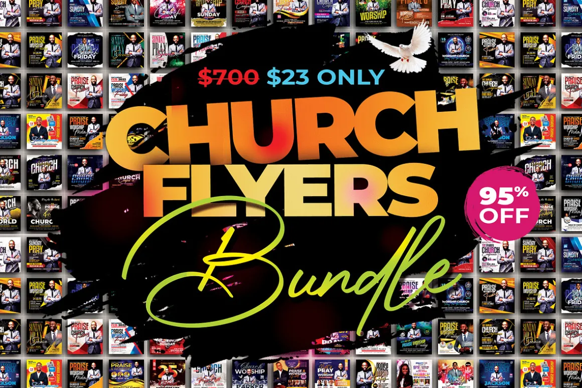 70+ Church Flyers Bundle