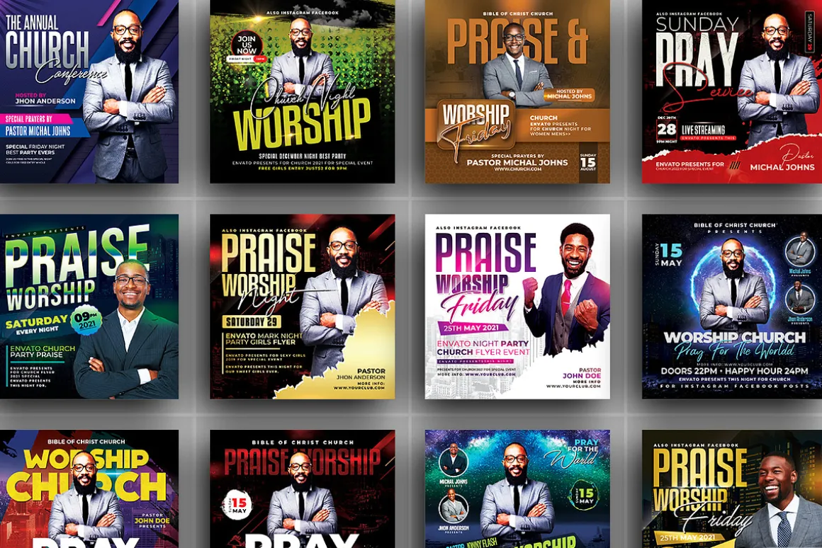 70+ Church Flyers Bundle
