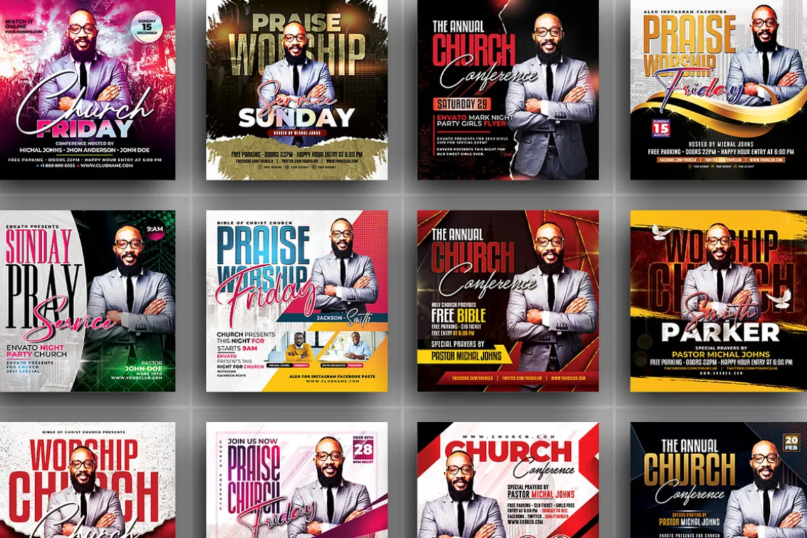 70+ Church Flyers Bundle