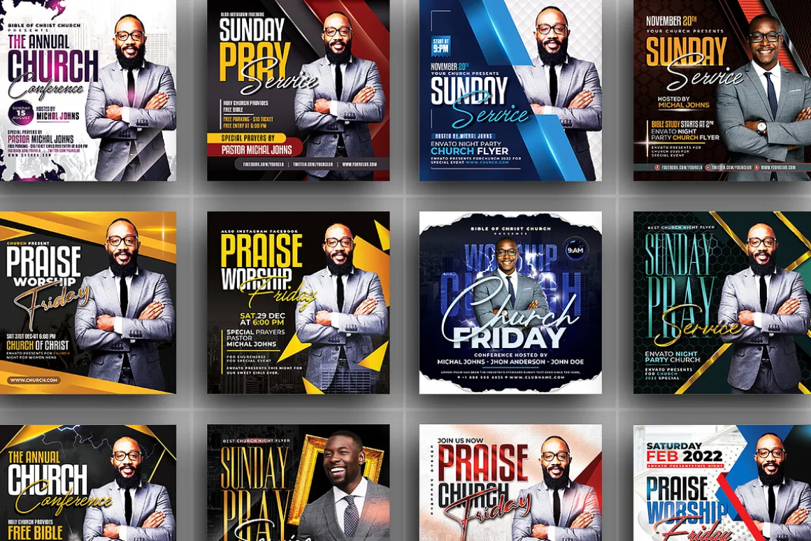 70+ Church Flyers Bundle
