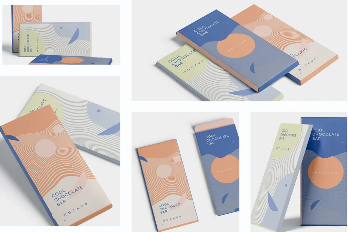 5 Cool Chocolate Bar Mockups