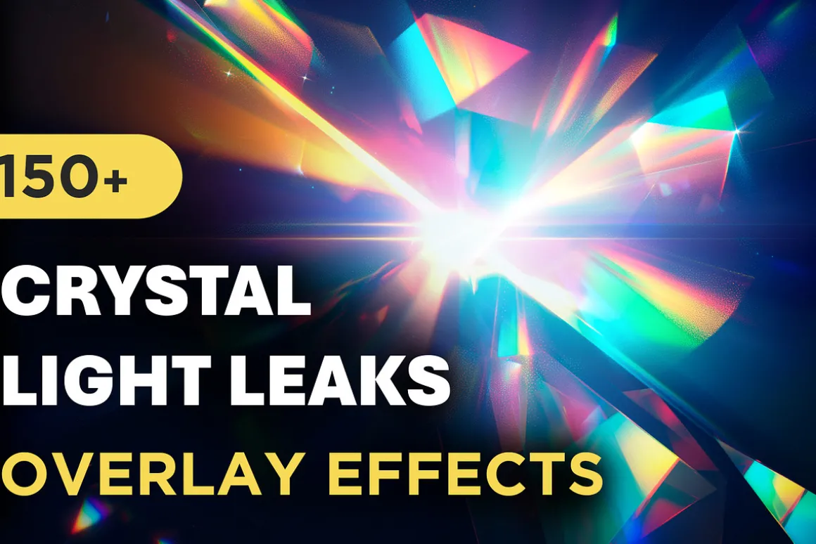 150+ Crystal Light Leaks Overlays