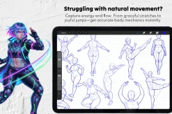 165 Curvy Female Pose Stamps