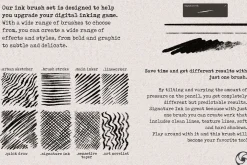 59 Easy Ink Brushes For Procreate