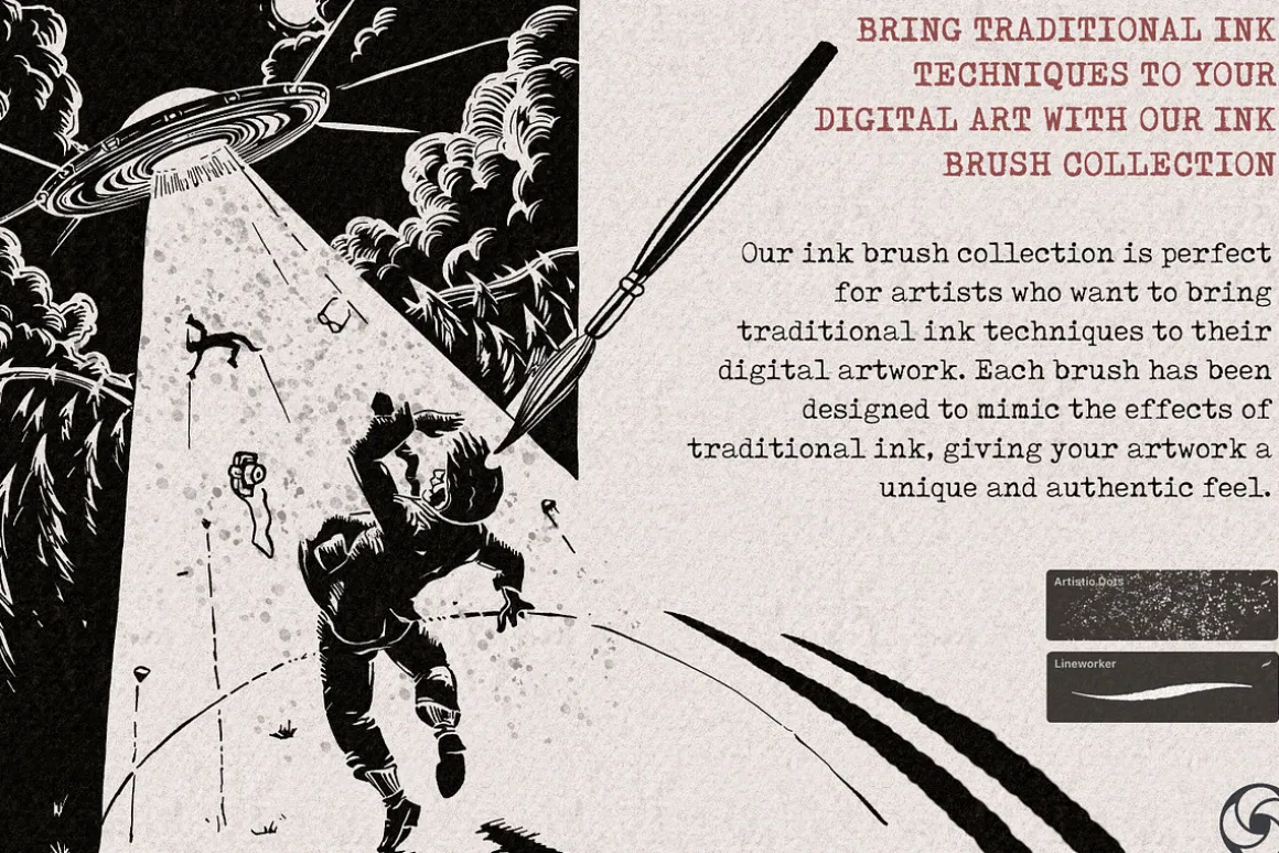 59 Easy Ink Brushes For Procreate