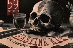 59 Easy Ink Brushes For Procreate