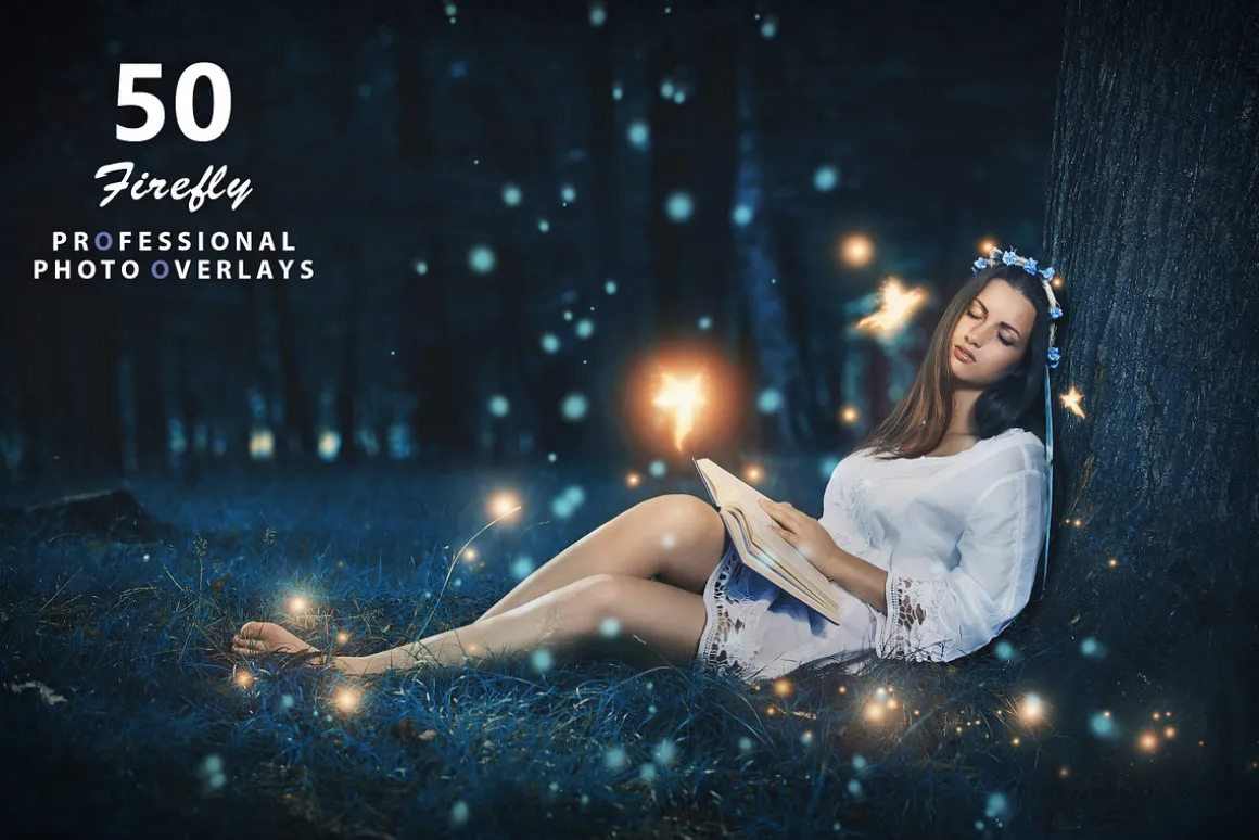 50 Firefly Photo Overlays