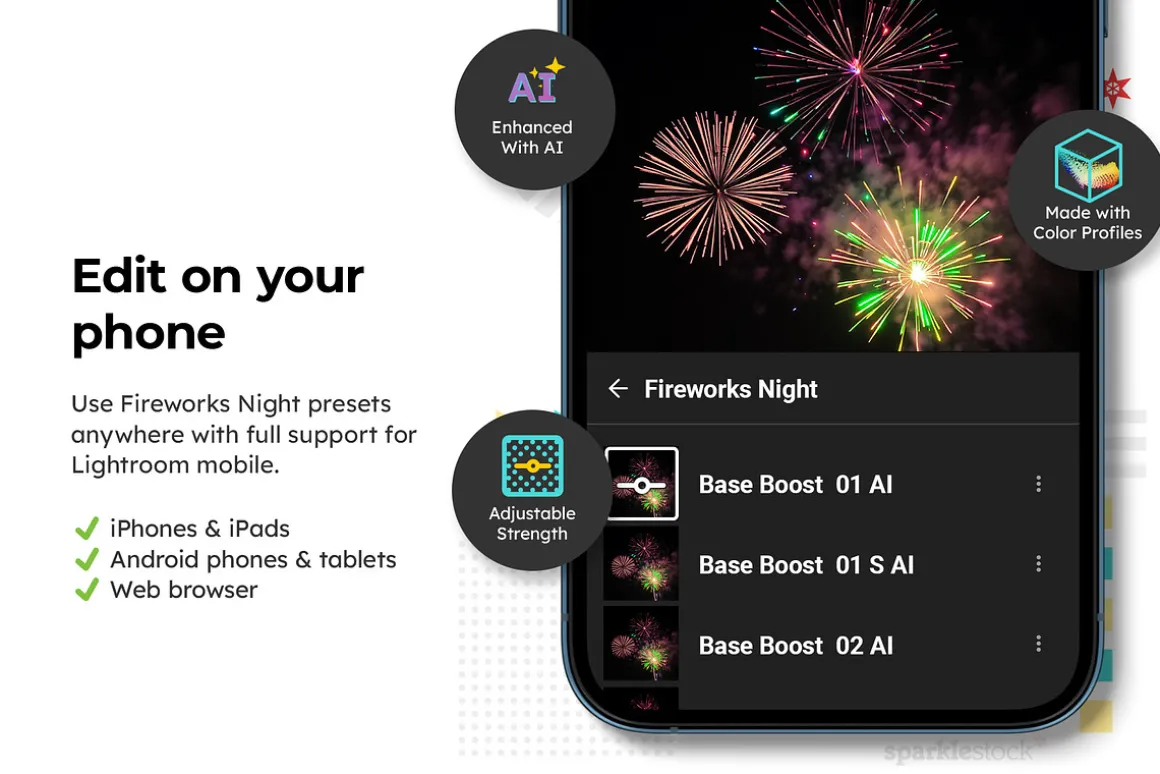 20 Fireworks Night Lightroom Presets