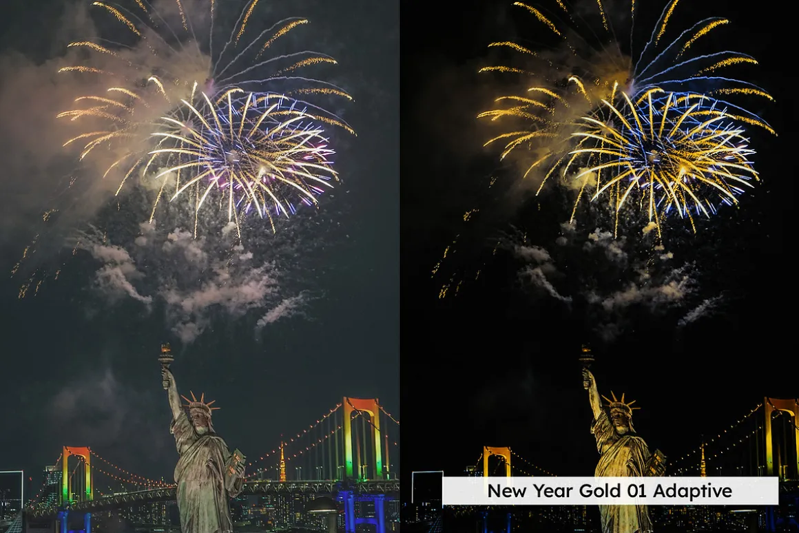 20 Fireworks Night Lightroom Presets