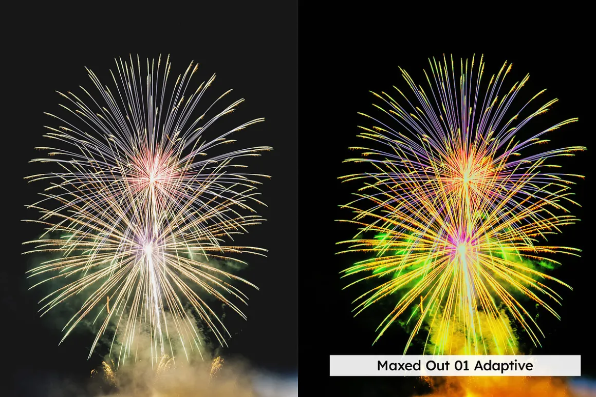 20 Fireworks Night Lightroom Presets