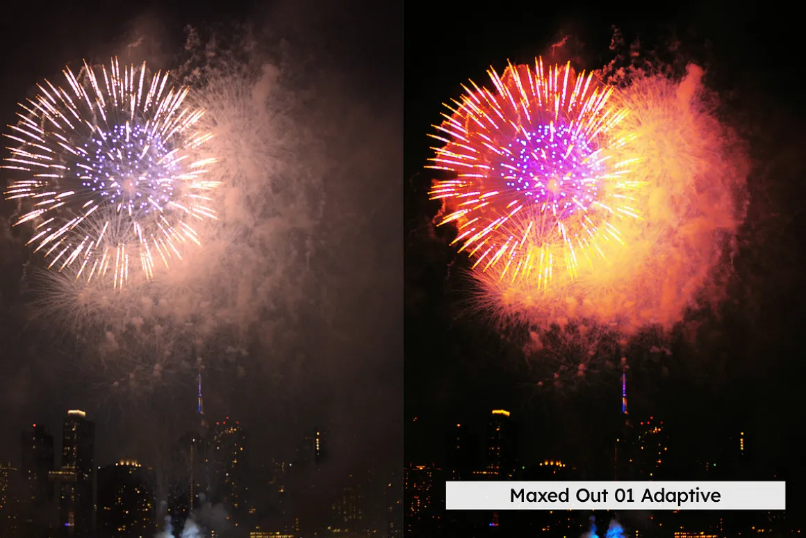 20 Fireworks Night Lightroom Presets