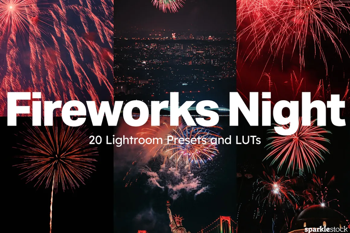 20 Fireworks Night Lightroom Presets
