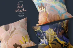 44 floral abstraction vector set