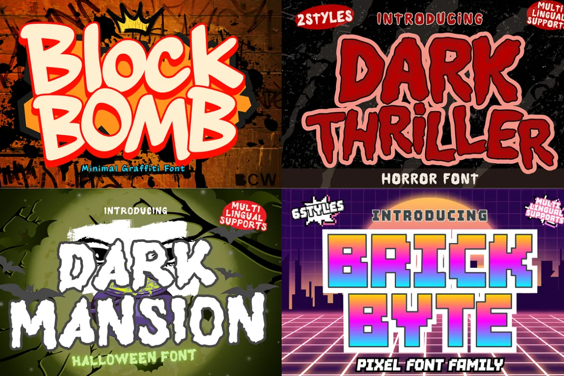 44 Fonts Mega Bundle