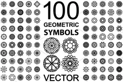 100 Geometric Symbols