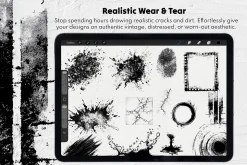 250 Grunge Procreate Brushes