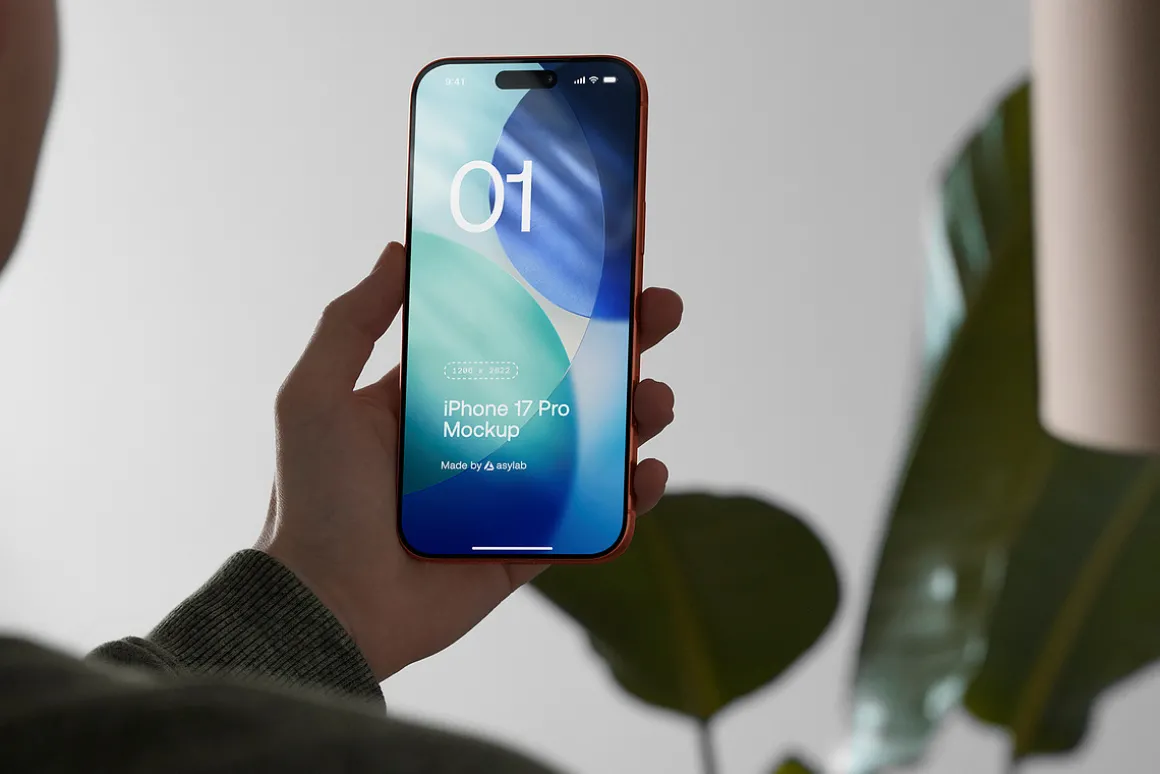 24 iPhone 17 Pro in Hand Mockups