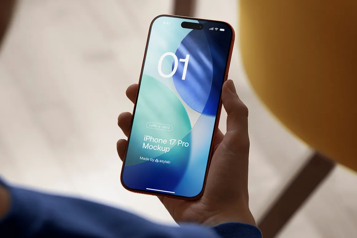 24 iPhone 17 Pro in Hand Mockups