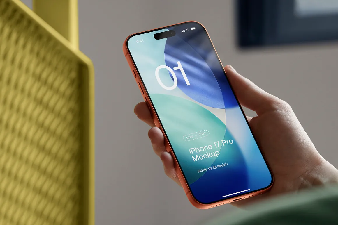 24 iPhone 17 Pro in Hand Mockups