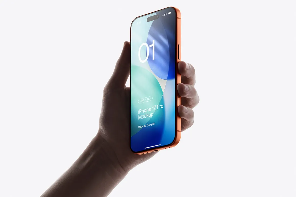 24 iPhone 17 Pro in Hand Mockups