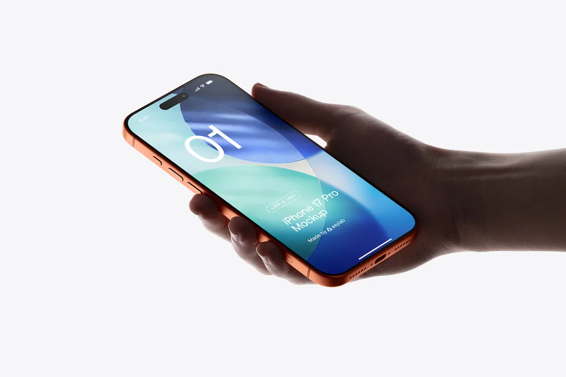 24 iPhone 17 Pro in Hand Mockups