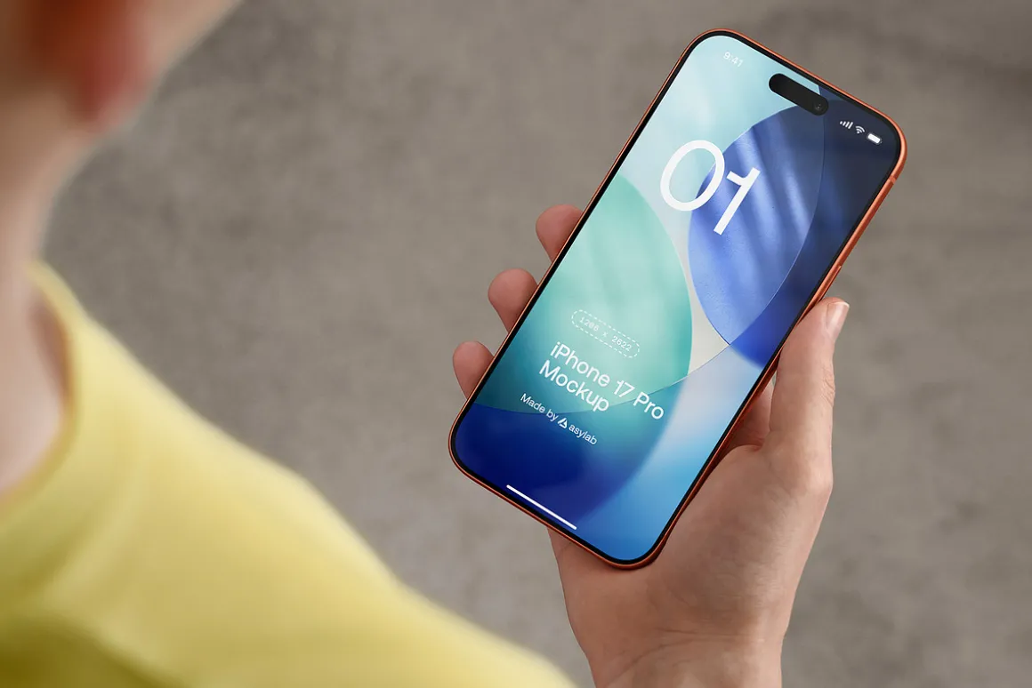 24 iPhone 17 Pro in Hand Mockups