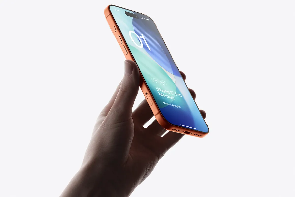 24 iPhone 17 Pro in Hand Mockups