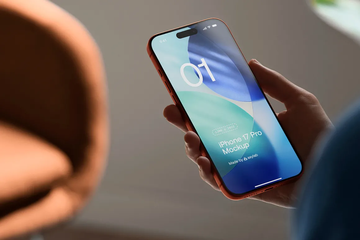 24 iPhone 17 Pro in Hand Mockups