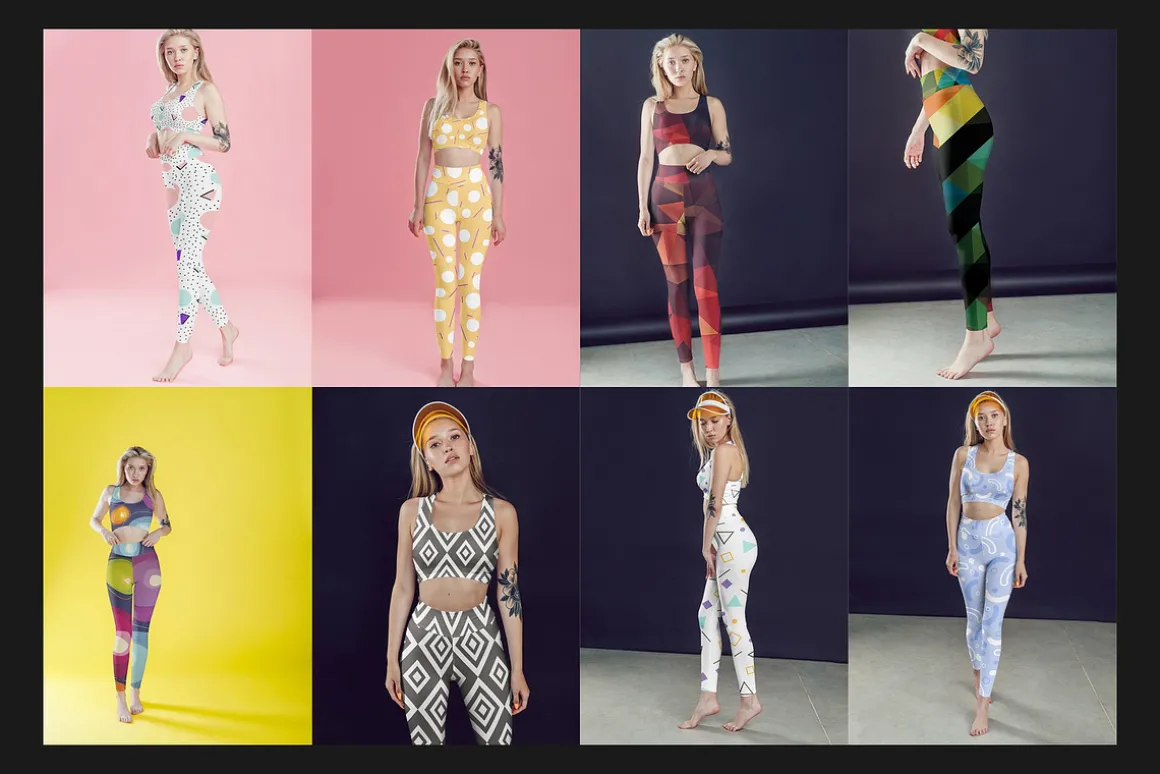 100 Leggings Mock-Up Set