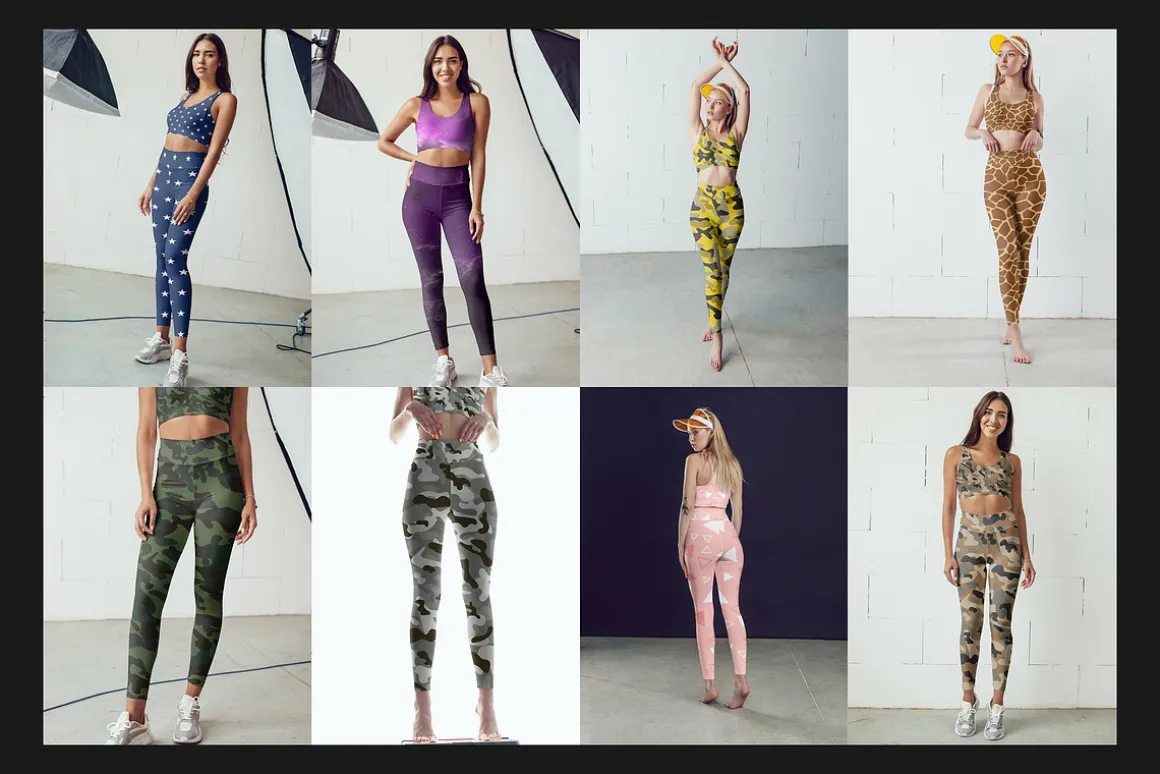 100 Leggings Mock-Up Set