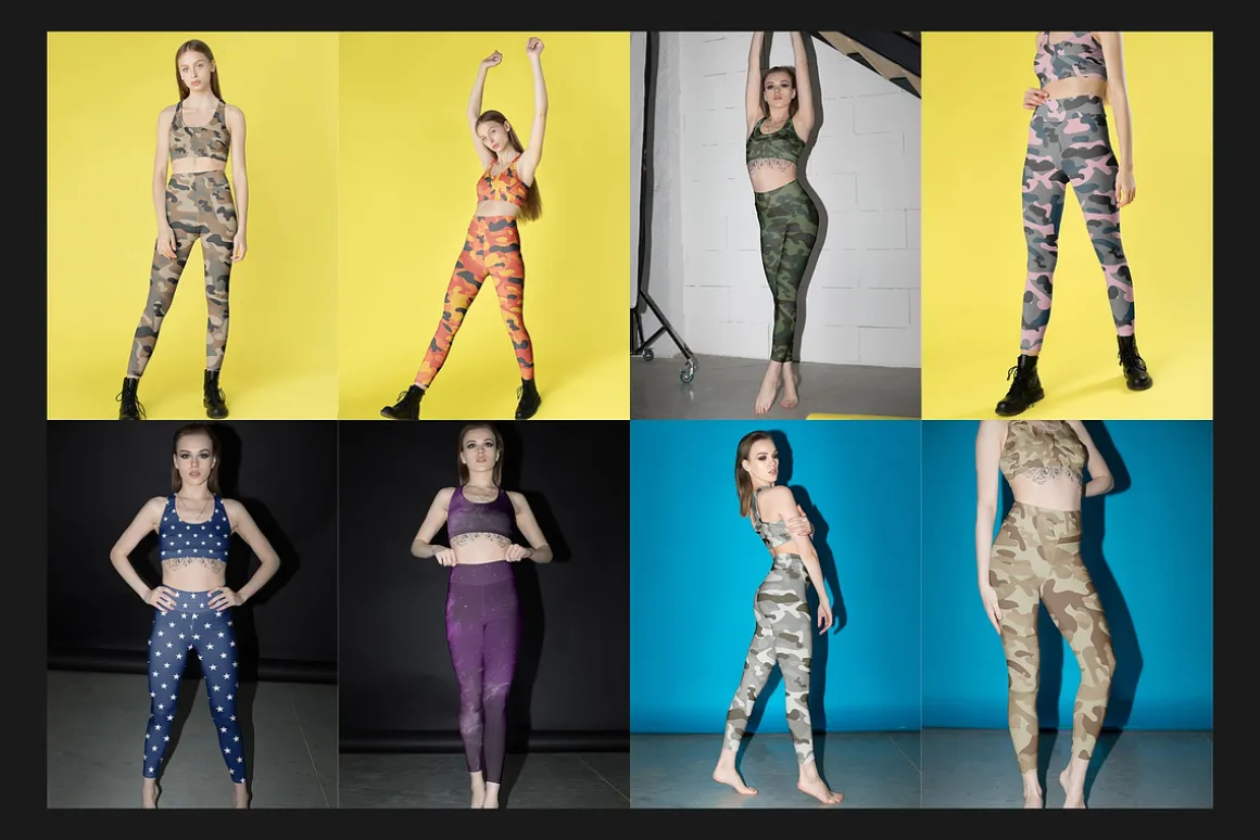 100 Leggings Mock-Up Set