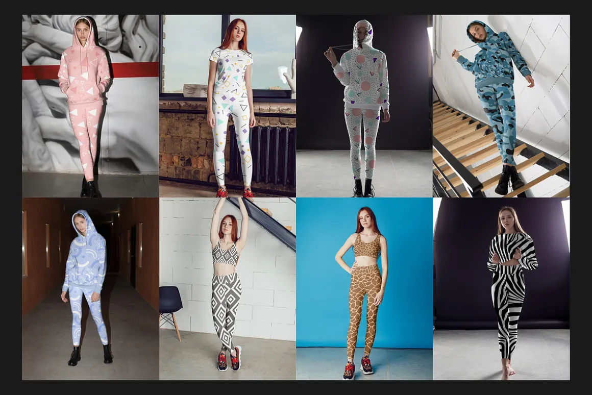 100 Leggings Mock-Up Set