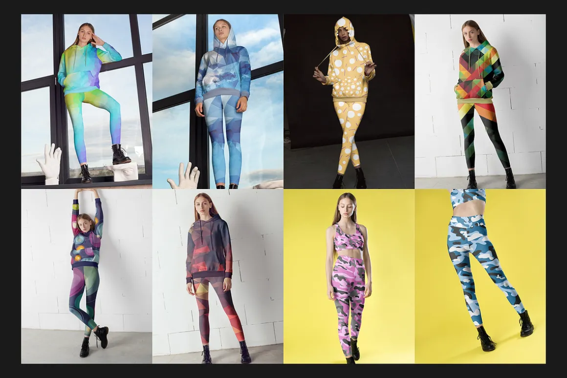 100 Leggings Mock-Up Set