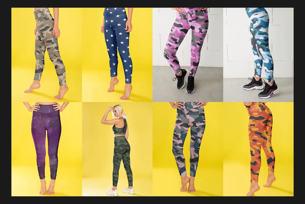 100 Leggings Mock-Up Set