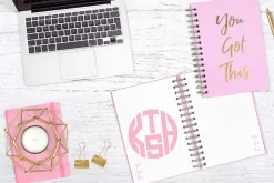 4 Letter Circle Monogram Font & Kit