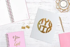 4 Letter Circle Monogram Font & Kit