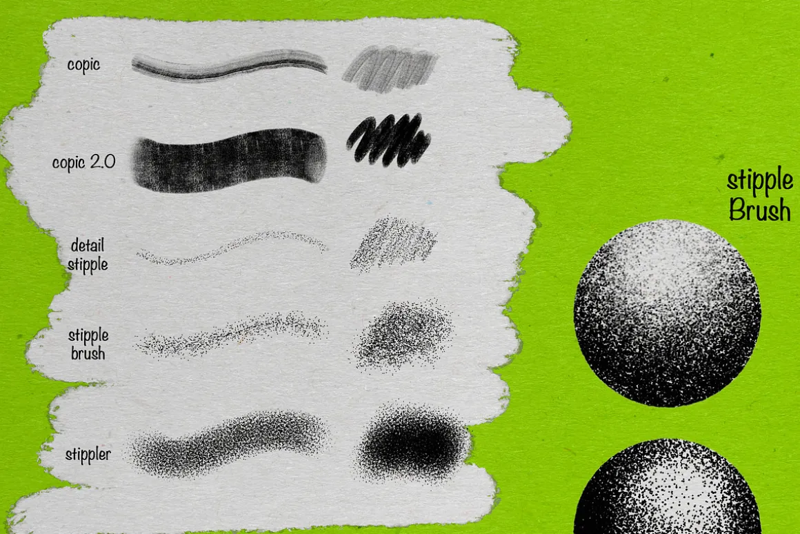 21 Micron Brushes For Procreate