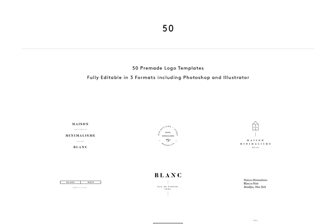 50 Minimal Fashion Brand Logos