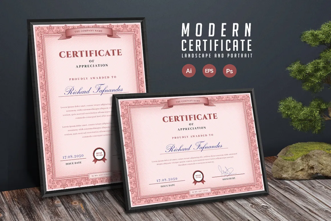 463. Modern Certificate Template