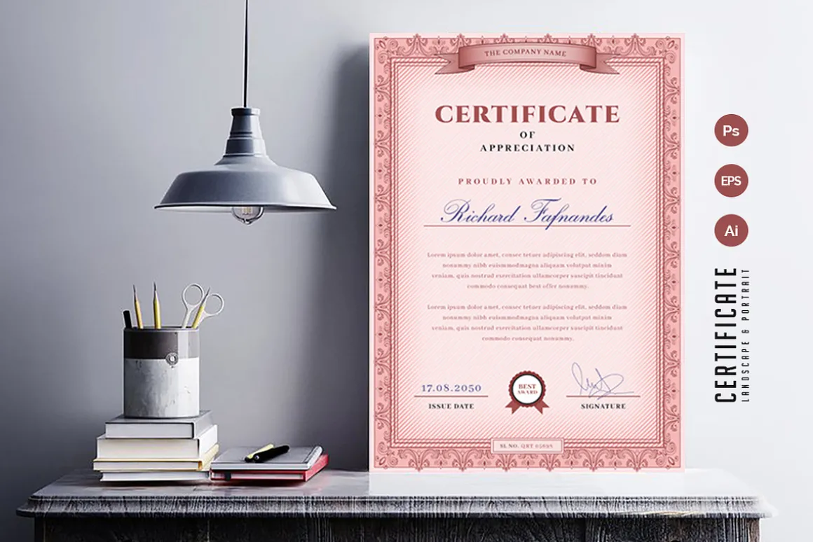 463. Modern Certificate Template
