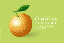 12 Noise Texture Photoshop Brush