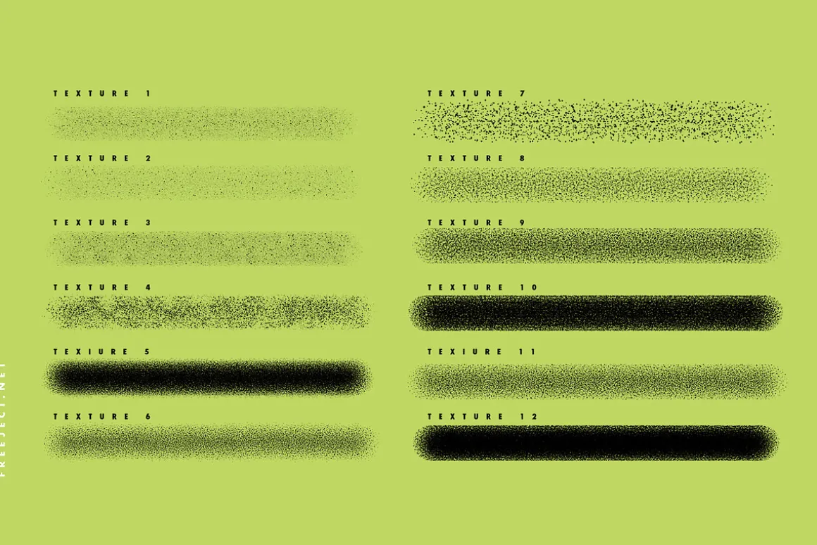 12 Noise Texture Photoshop Brush
