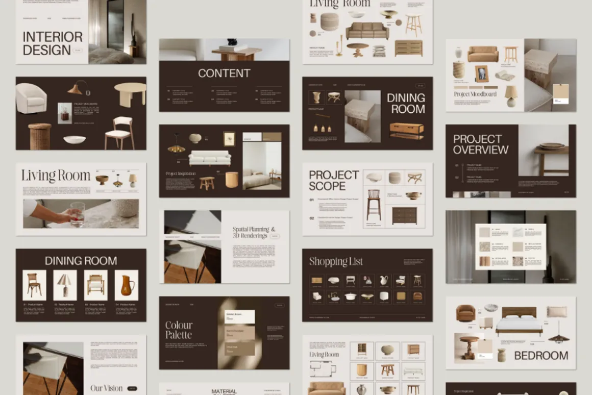33 Page Interior Design Presentation