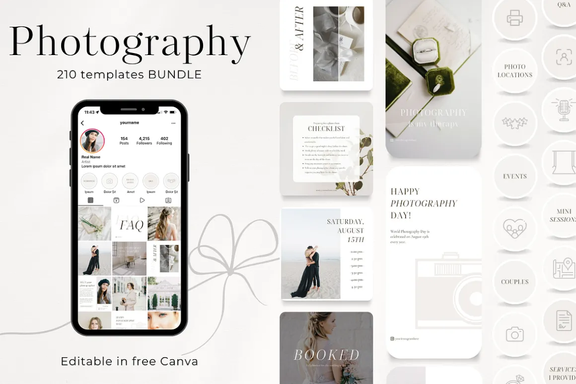 210 Photography Social Media BUNDLE