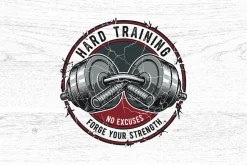 10 Power Gym Logo Badge Bundle