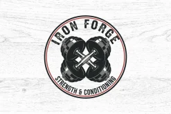 10 Power Gym Logo Badge Bundle